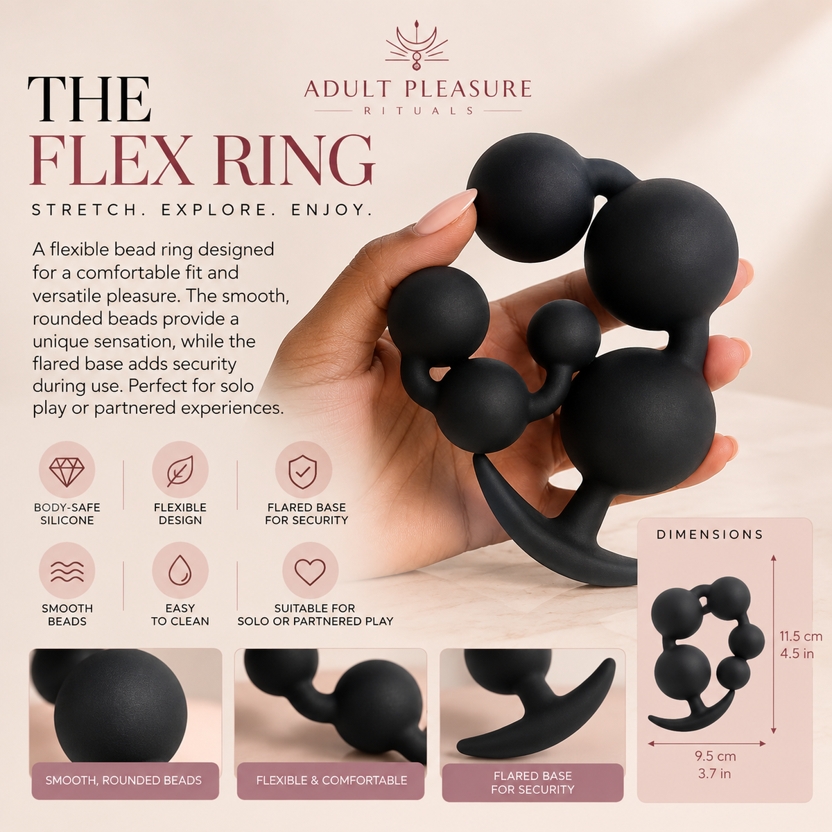 Sculpted Silicone Anal Plug