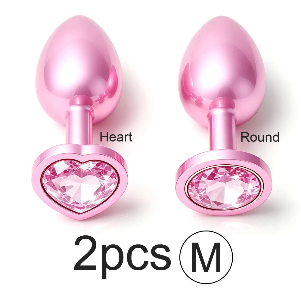 Pink Crystal Anal Plug